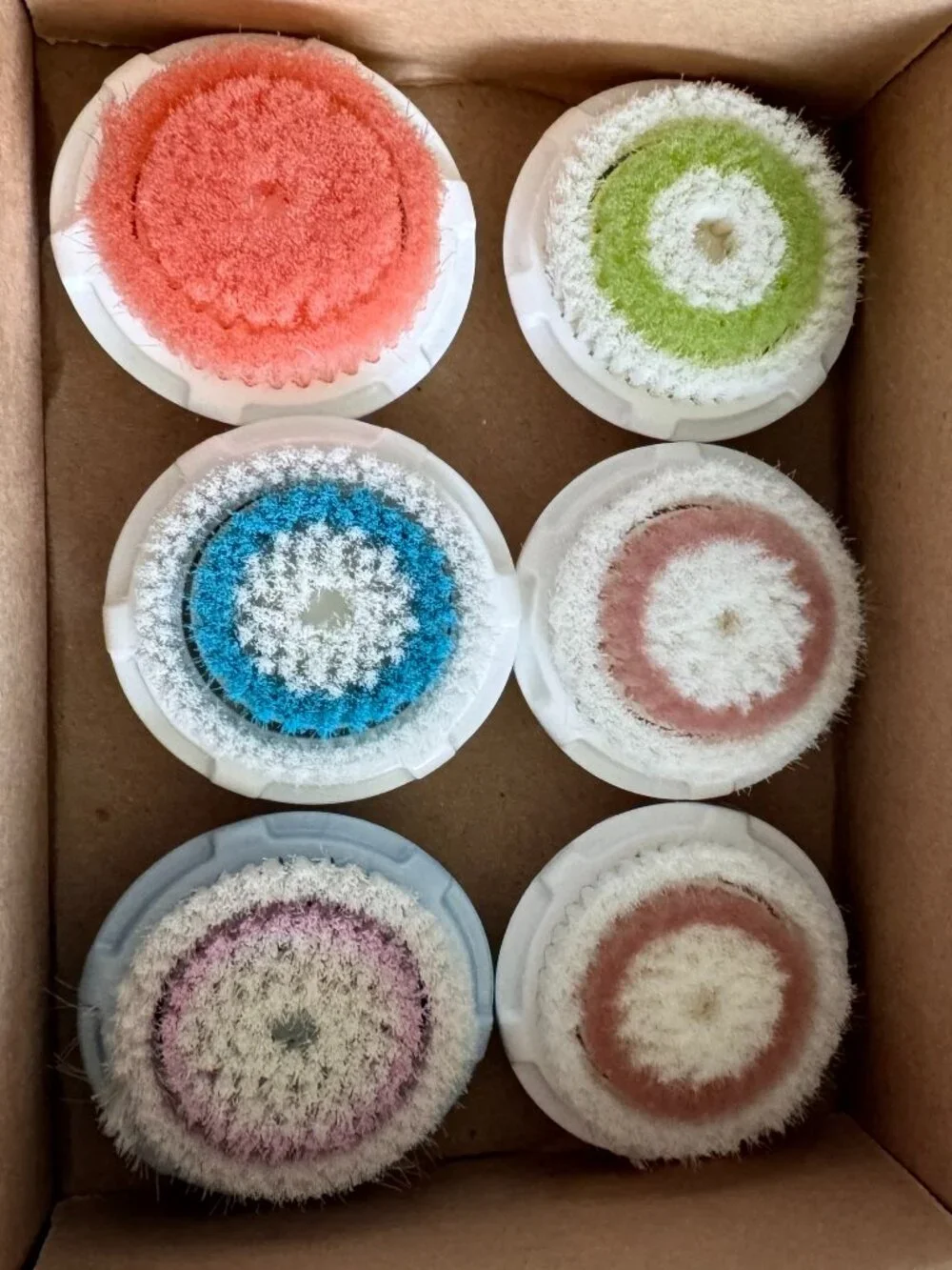 Clarisonic Genuine Replacement Brush Heads 6 Pack Assorted NEW Discontinued